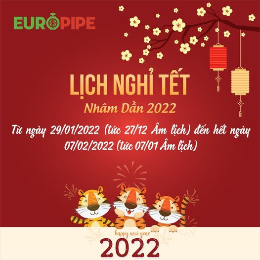 lịch nghỉ tết 2022