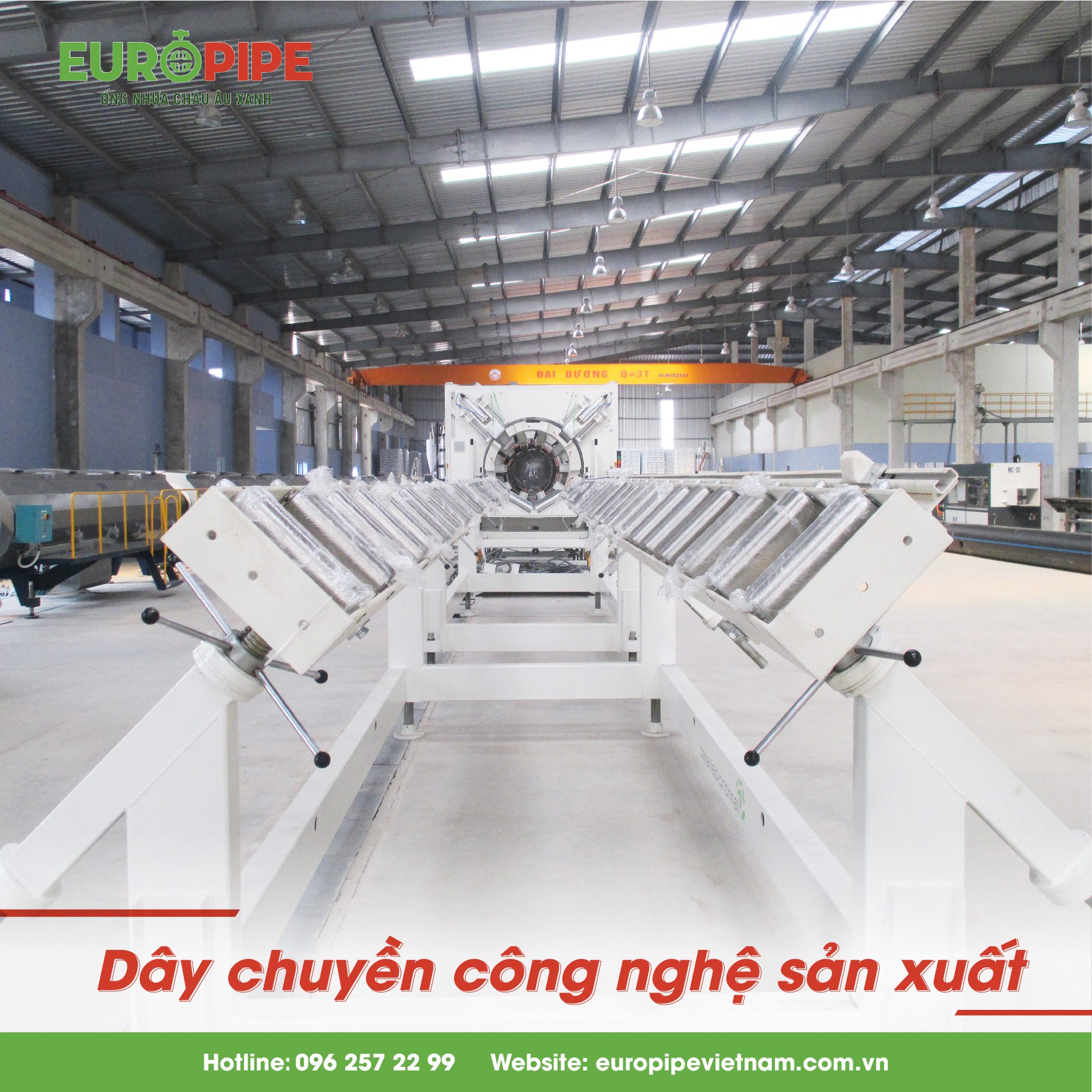 Dây chuyền công nghệ sản xuất của nhà máy EUUROPIPE