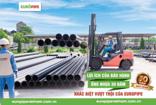 Lợi ích của bảo hành ống nhựa 30 năm - khác biệt từ EUROPIPE
