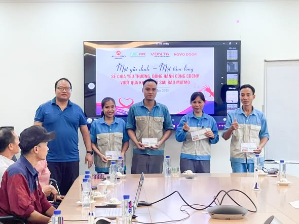 EUROPIPE: Sẻ Chia Yêu Thương, Đồng Hành Cùng Xã Hội Và Các CBCNV Vượt Qua Khó Khăn Sau Bão MATMO