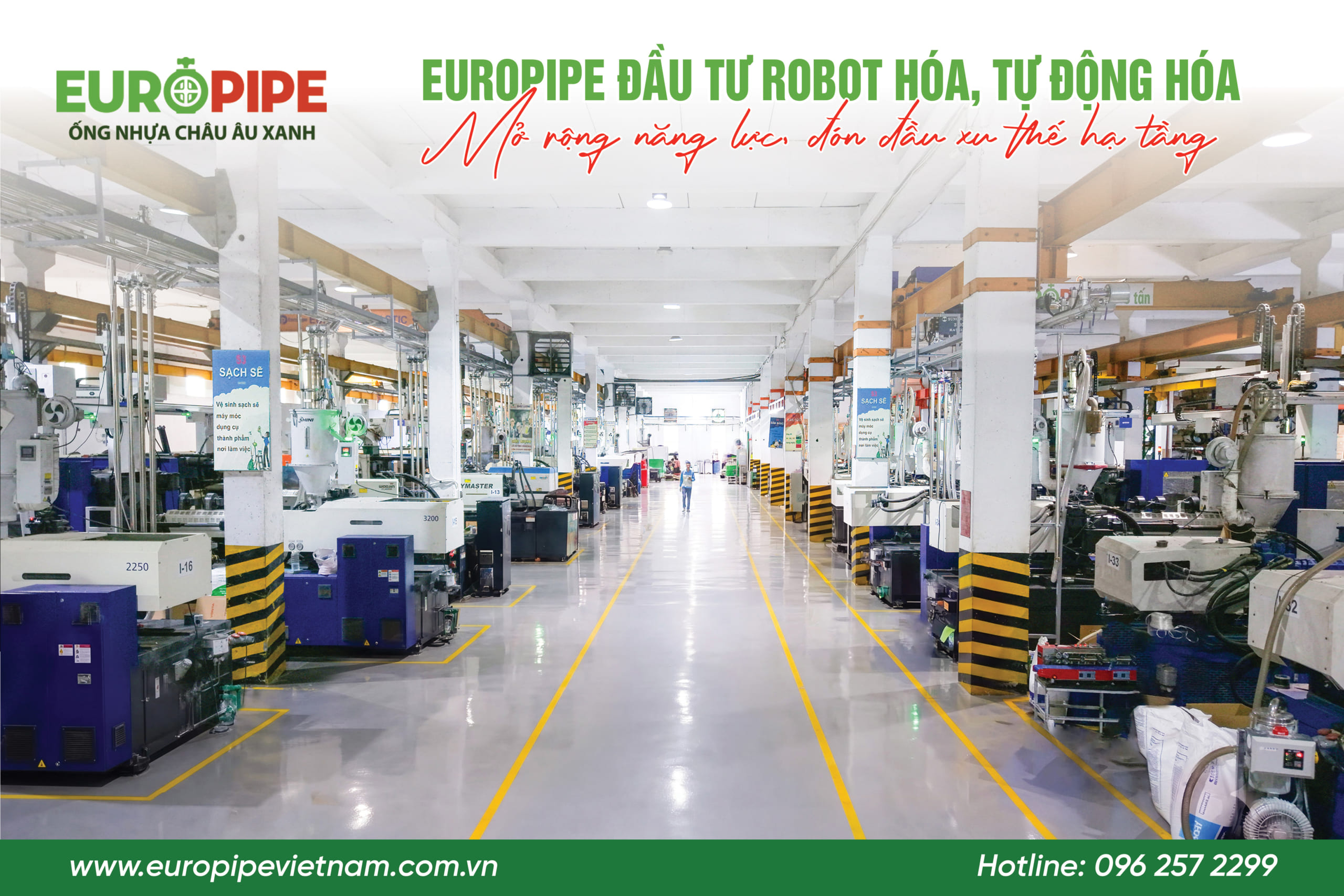 EUROPIPE Đầu Tư Robot Hóa, Tự Động Hóa: Mở Rộng Năng Lực, Đón Đầu Nhu Cầu Hạ Tầng